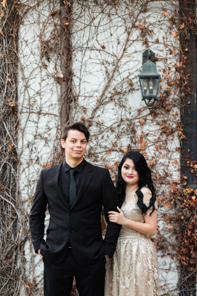 Beauty and the Beast-Themed Engagement Shoot