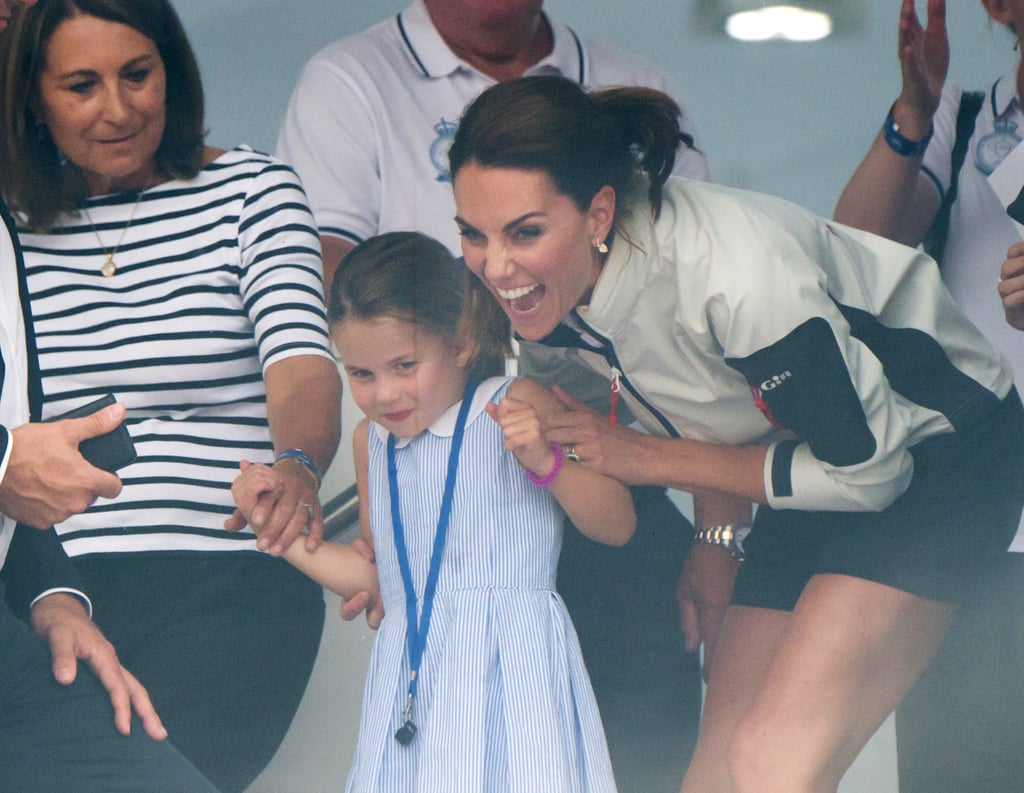 Prince George and Princess Charlotte at King's Cup Race 2019