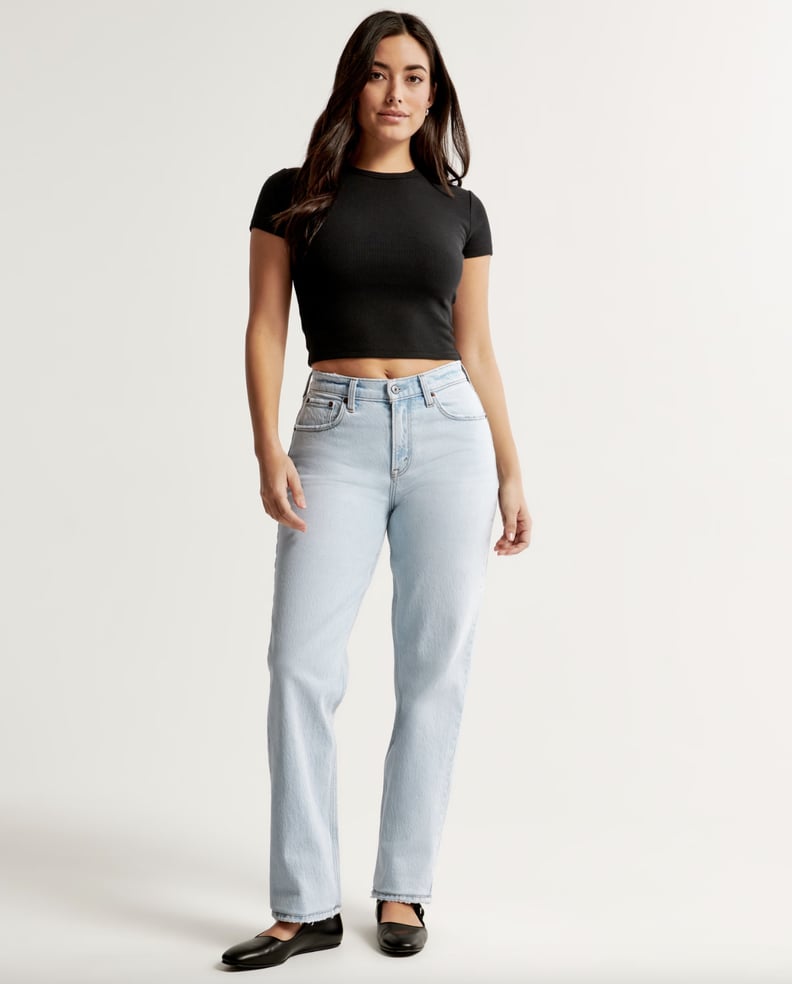 Abercrombie Mid-Rise Straight Jeans