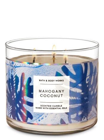 Bath & Body Works Mahogany Coconut 3-Wick Candle