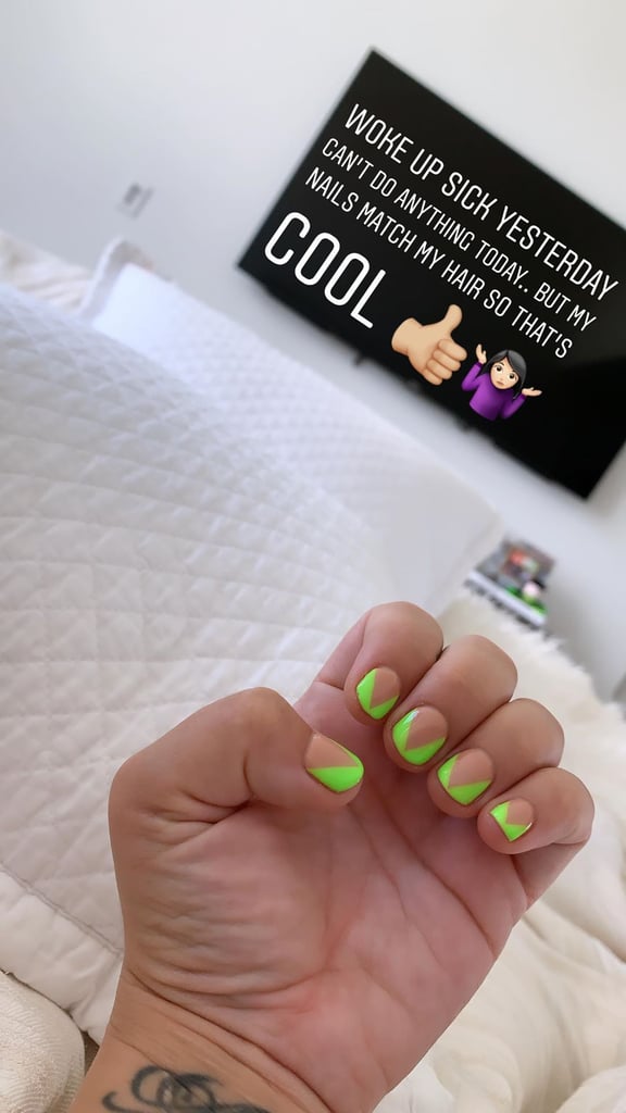 Demi Lovato's With Green Nails