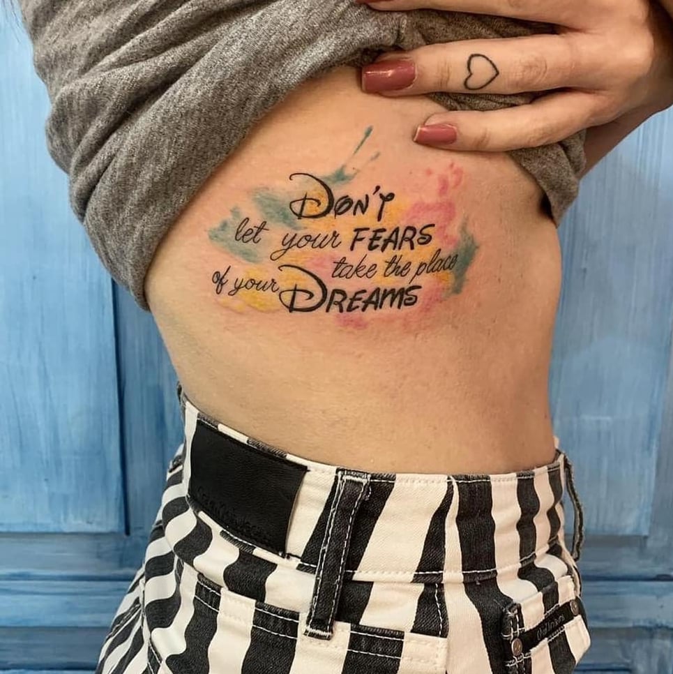 disney beauty and the beast quote tattoos