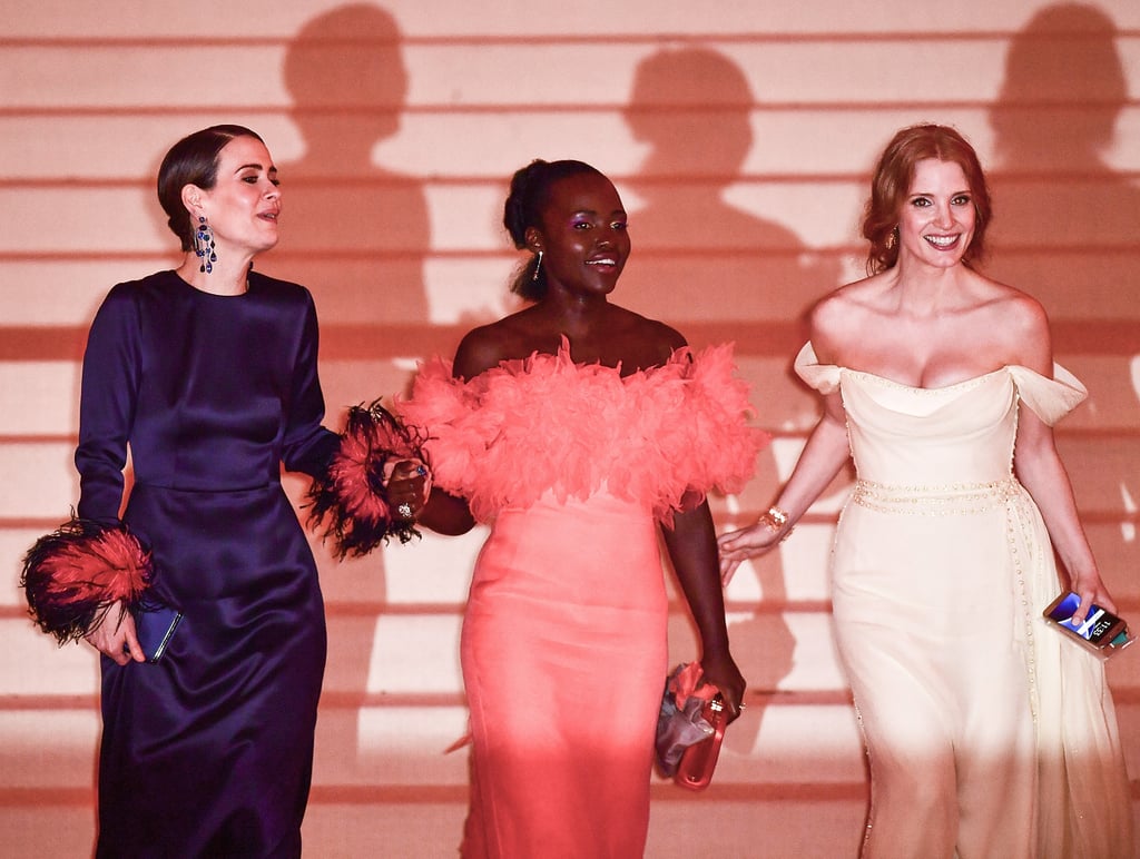 Sarah Paulson, Lupita Nyong'o, and Jessica Chastain — 2017