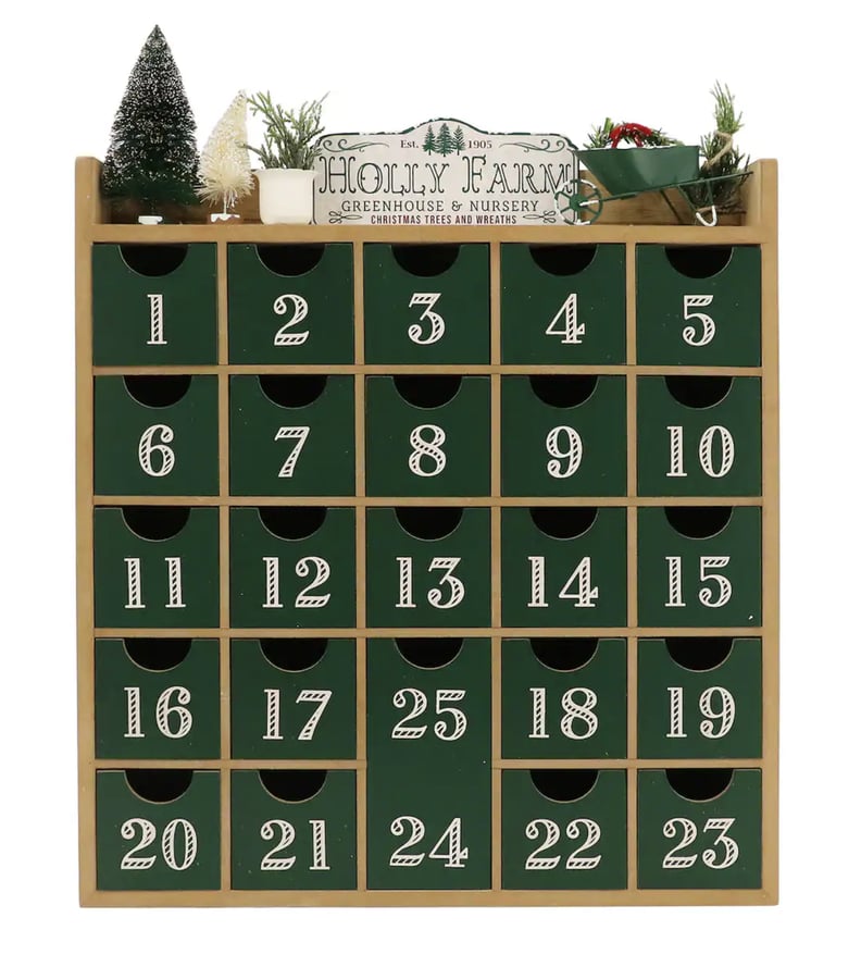 Michaels Christmas Decorations: Winter Cottage Holly Farm Advent Tabletop Calendar