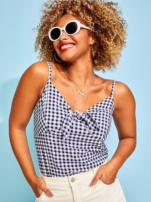 Old Navy Gingham TieFront Cami Best Products on Sale at Old Navy
