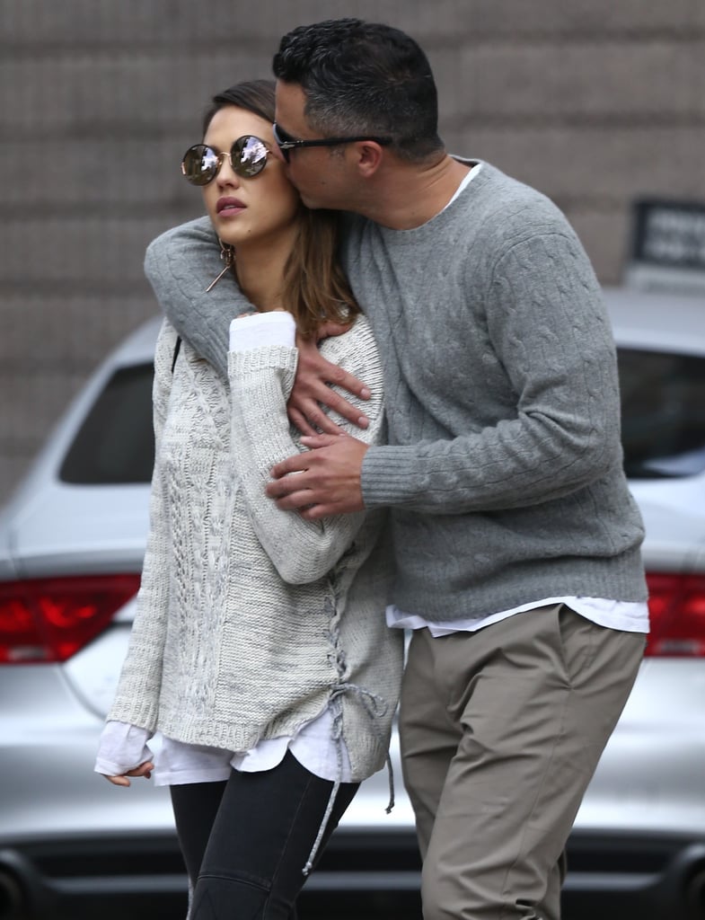 Jessica Alba and Cash Warren in Aspen April 2016