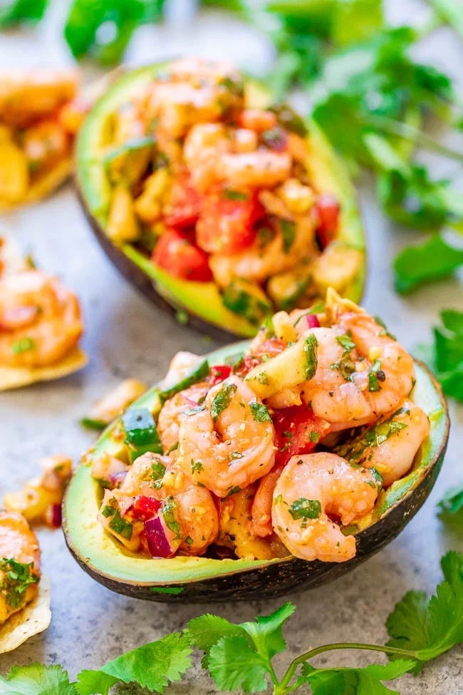 Shrimp-Stuffed Avocados