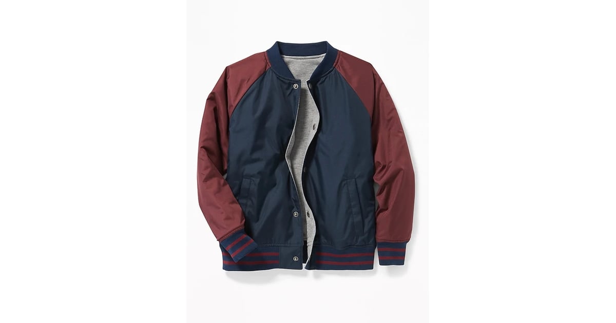 Old navy clearance burgundy bomber jacket