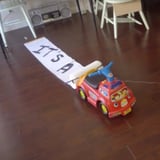 Dad's Rube Goldberg Machine Chain-Reaction Gender Reveal