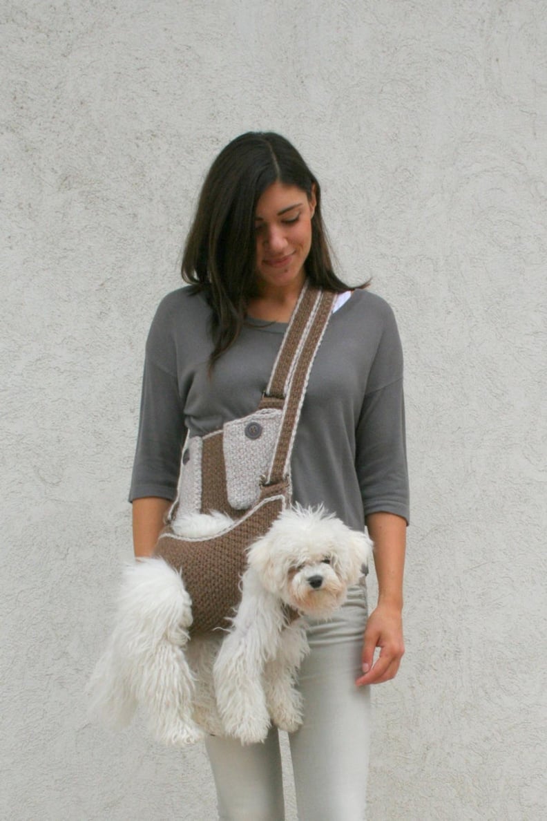 A Funny But Useful Gift: Crochet Dog Carrier
