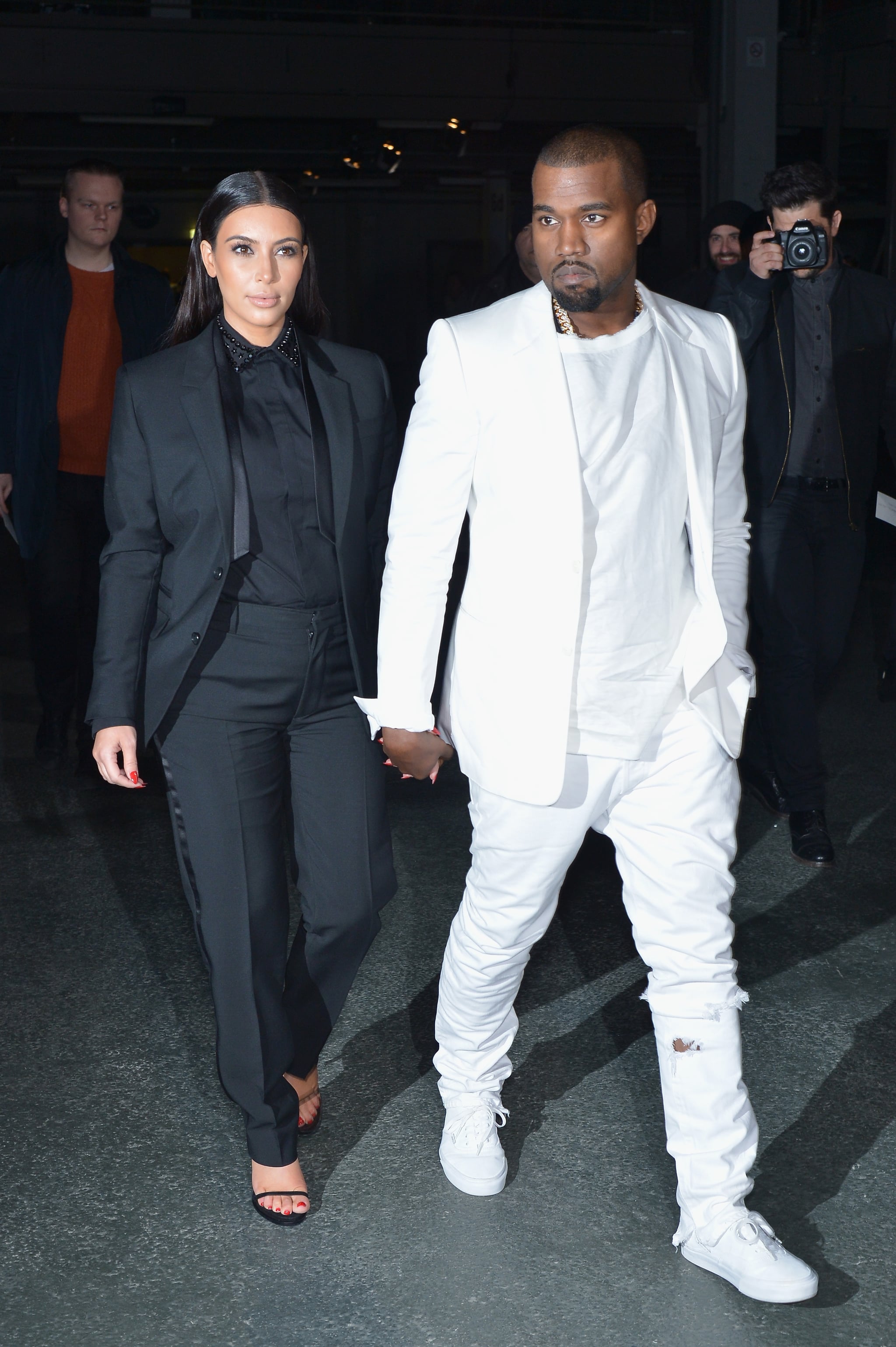 Kim Kardashian At Givenchy S Fall 2014 Fashion Show Kim
