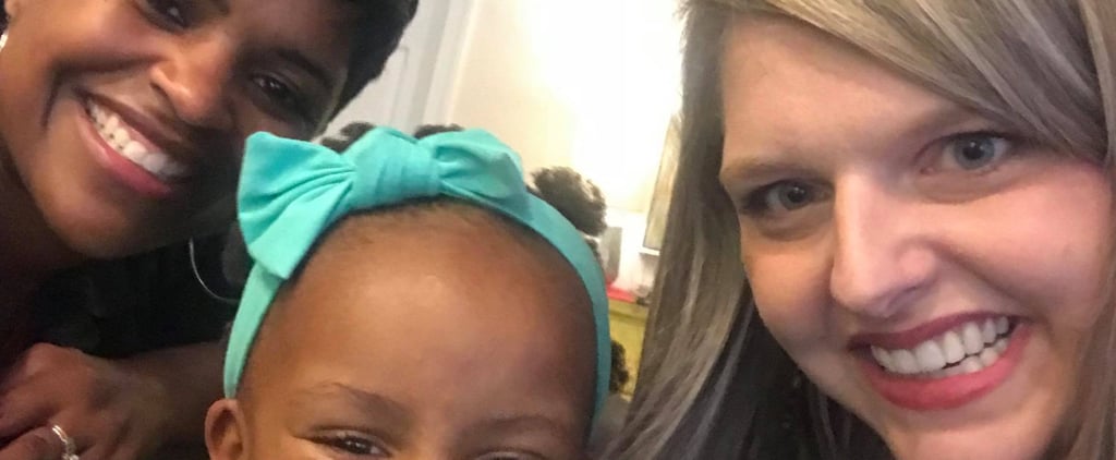 Woman Helps Mom With Her Daughter's Hair