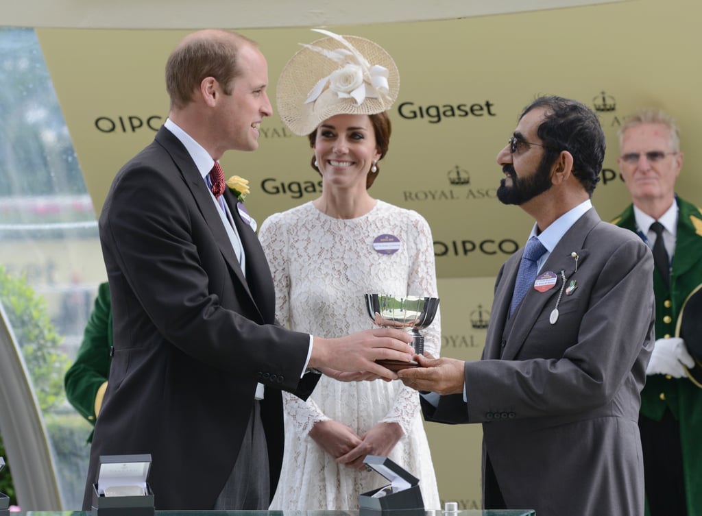Kate Middleton and Prince William Presenting a Trophy 2016