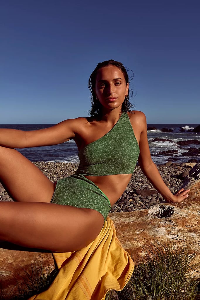 Best Sparkle Swimsuit: Beach Riot Celine Shine One-Piece