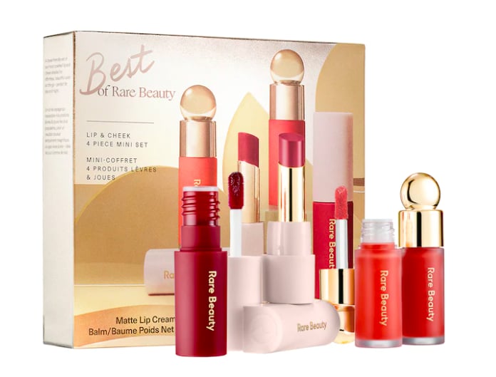 Best Makeup Gifts For Beginners: Rare Beauty by Selena Gomez Best of Rare Beauty Lip & Cheek Set