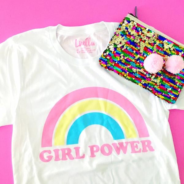 Girl Power Rainbow Tee