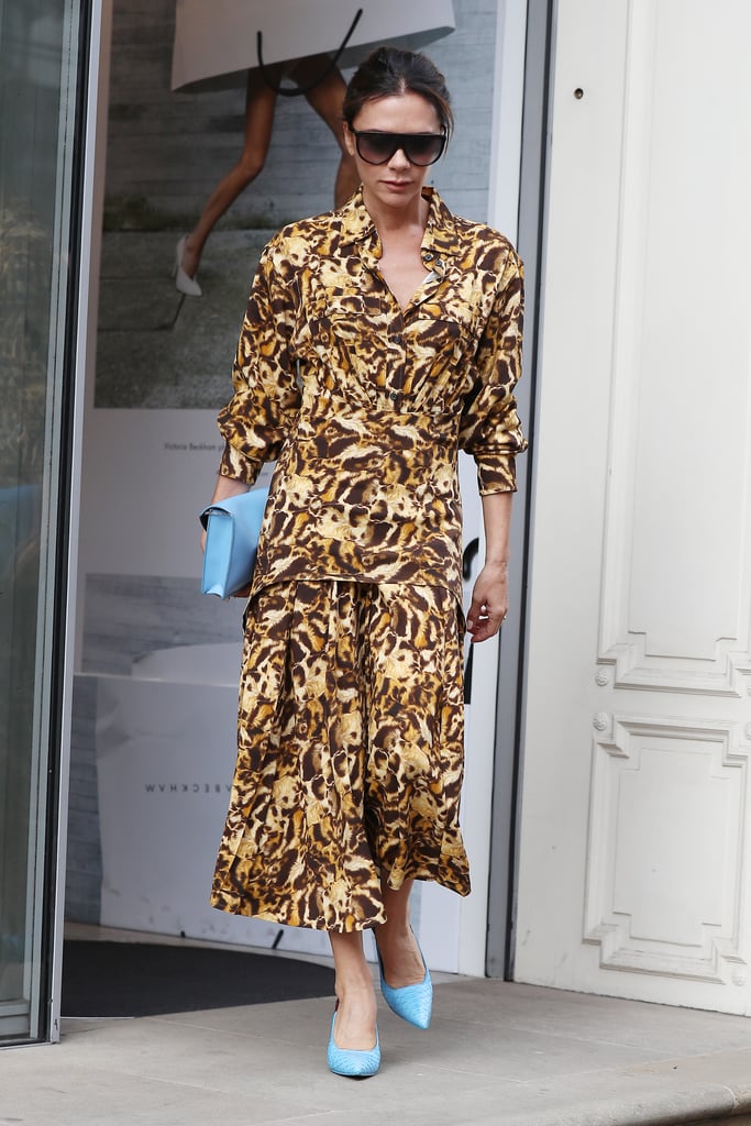 Victoria Beckham's Leopard-Print Dress September 2018