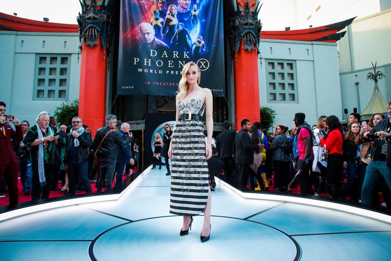 Sophie Turner at the Hollywood X-Men: Dark Phoenix Premiere in 2019