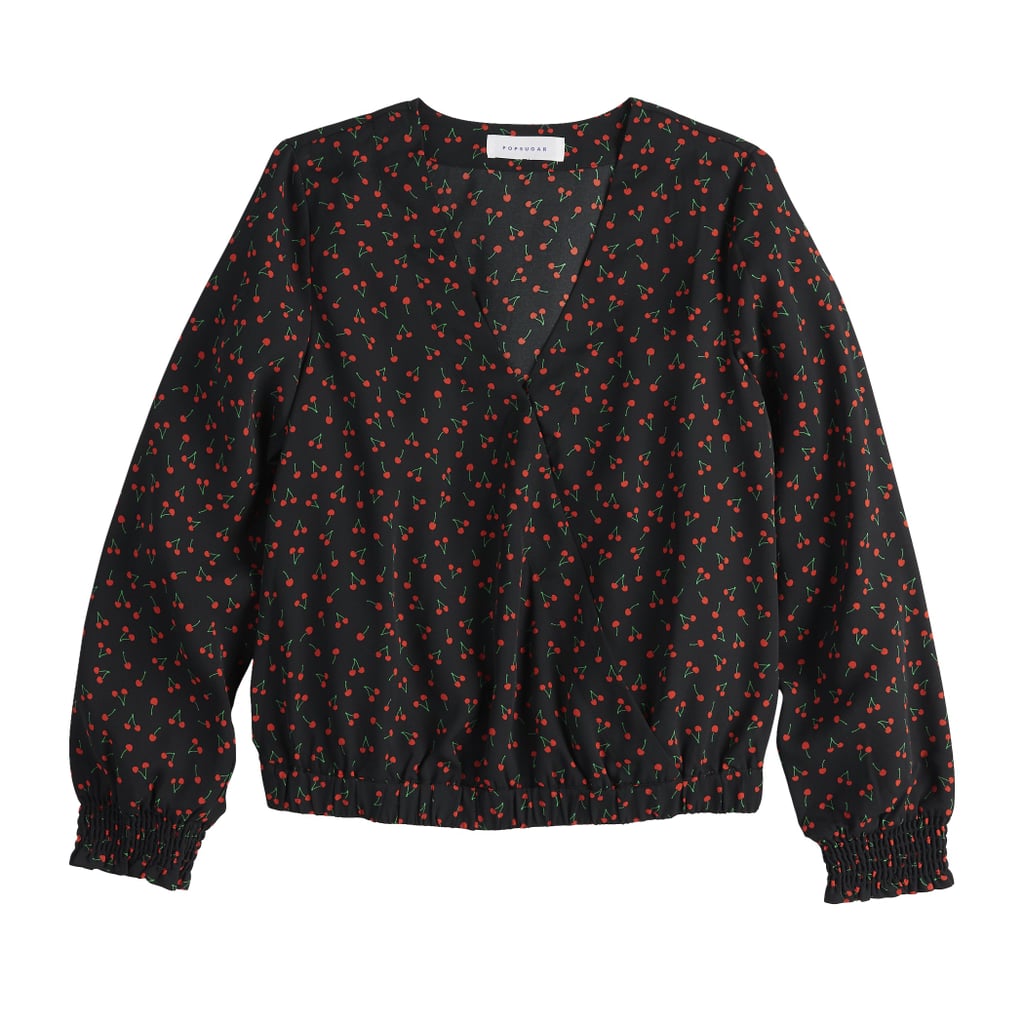 POPSUGAR Long Sleeve Wrap Top