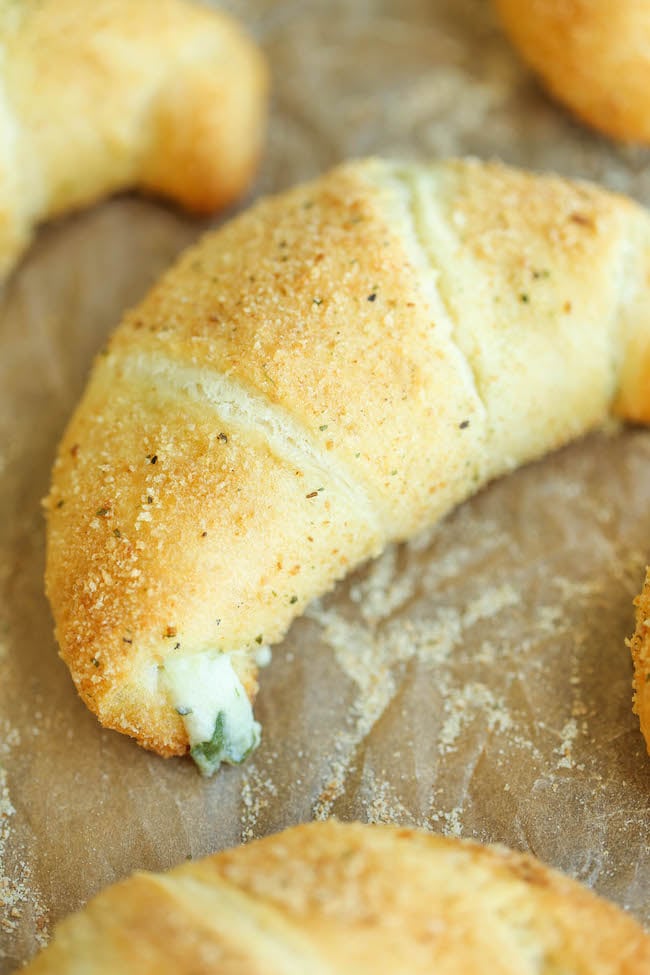Spinach and Artichoke Dip Roll-Ups