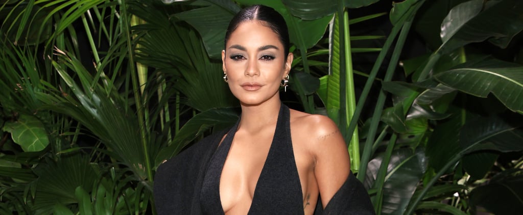 Vanessa Hudgens Wears Michael Kors Gray Cashmere Catsuit