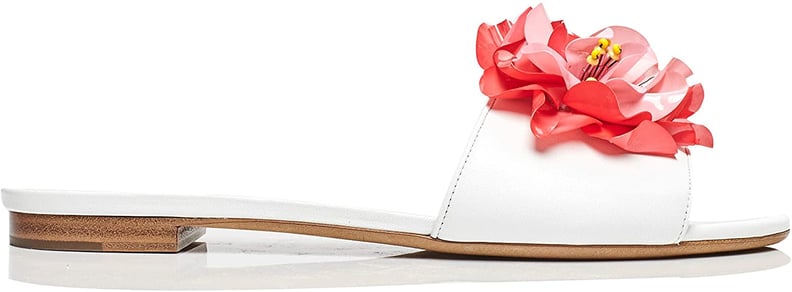 Tabitha Simmons 'Rose' Open-Toe Slide With Signature Flower Detail