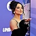 Becky G Offsets Her Floor-Length Velvet Robe With a Sequin Minidress at the Latin AMAs