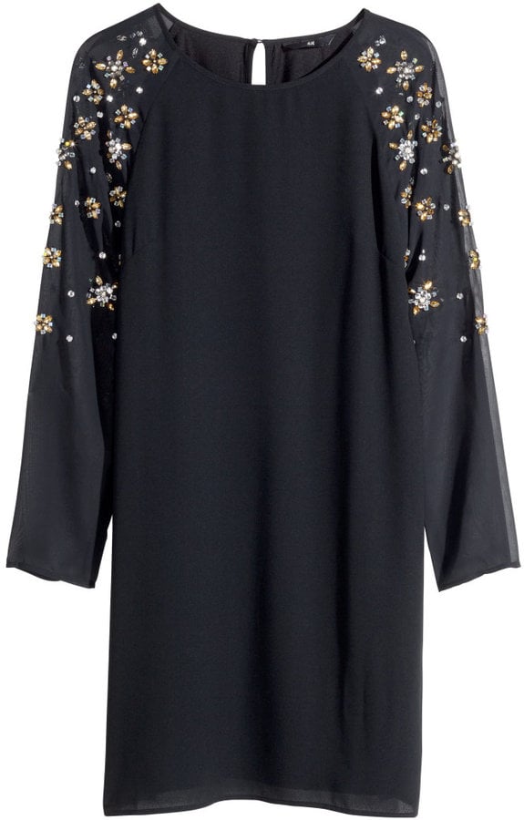 Rhinestone-Trimmed Dress