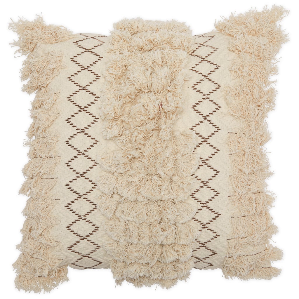 Macrame Decorative Throw Pillow Drew Barrymore Flower Home at Walmart