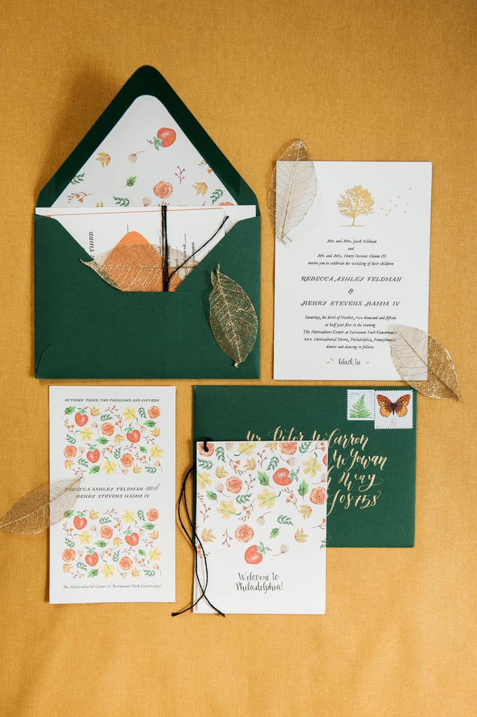Don't forget about the envelope color! It could really enhance your Halloween or Fall theme.