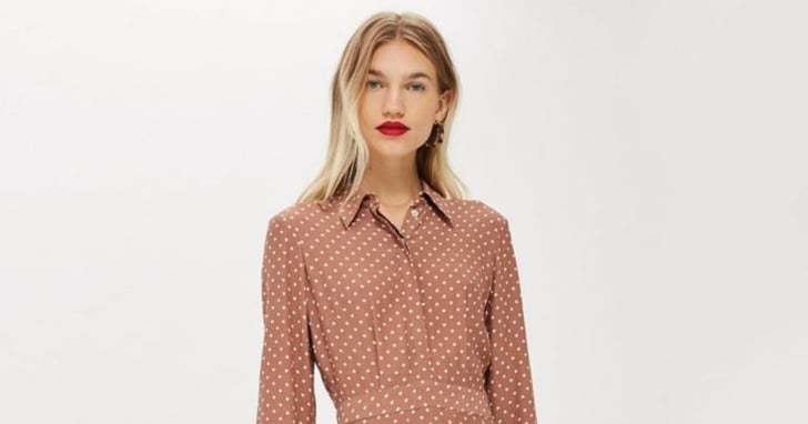 Topshop rust spot dress clearance