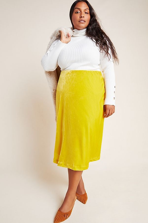 Maeve Kelly Velvet Midi Skirt