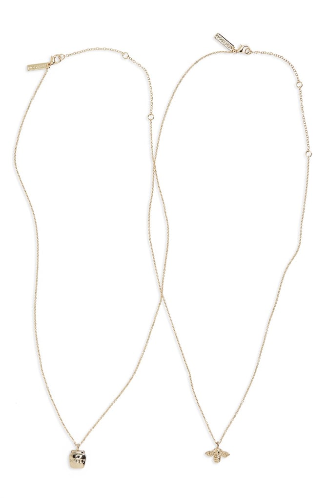 Topshop BFF Honey and Bee Necklace Set