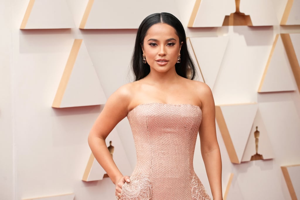 Becky G's Slicked-Down Middle Part at the Oscars