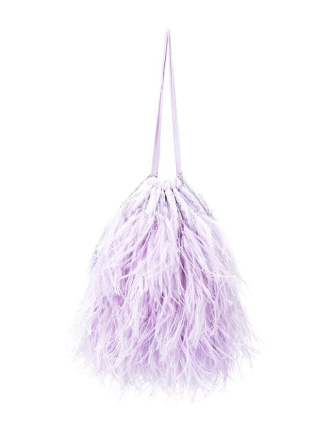 The Attico Greta Feather Handbag