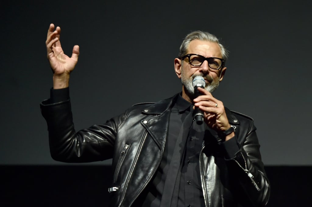 Jeff Goldblum in a Leather Jacket