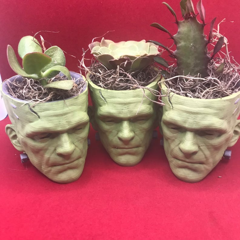 Larger Frankenstein Halloween Succulent Planter (3 x 4 inches)