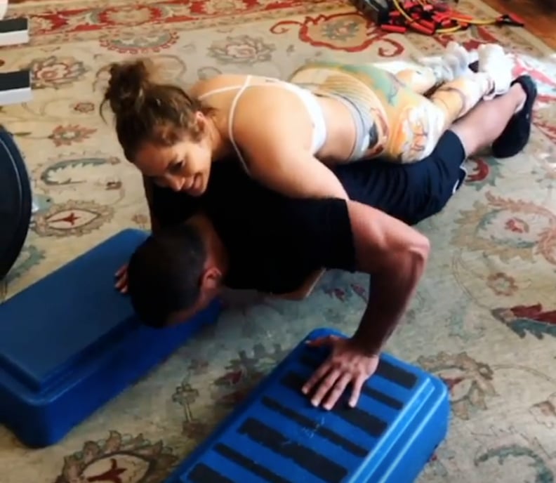 Jennifer Lopez Alex Rodriguez Working Out With David Kirsch