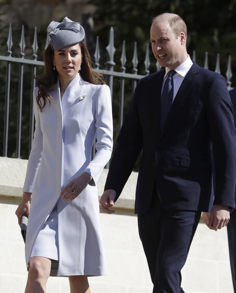 Kate Middleton Blue Coat on Easter 2019