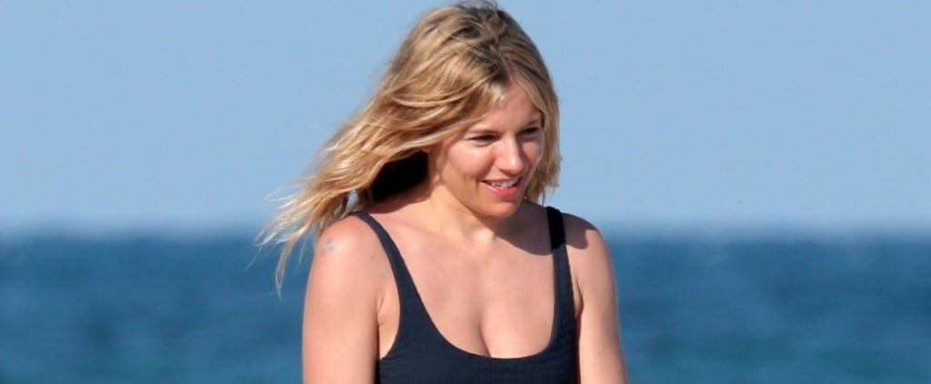 Sienna Miller Black Bikini