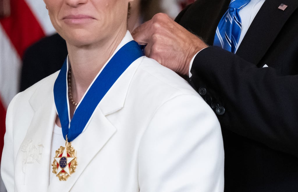 Megan Rapinoe's White Pantsuit Honors Brittney Griner