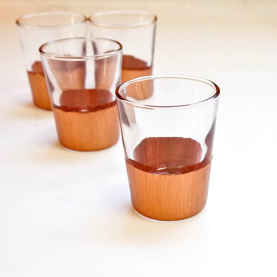 DIY Copper-Dipped Shot Glasses