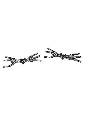 The Nightmare Before Christmas Jack Bow Tie Hair Clips 2 Pack