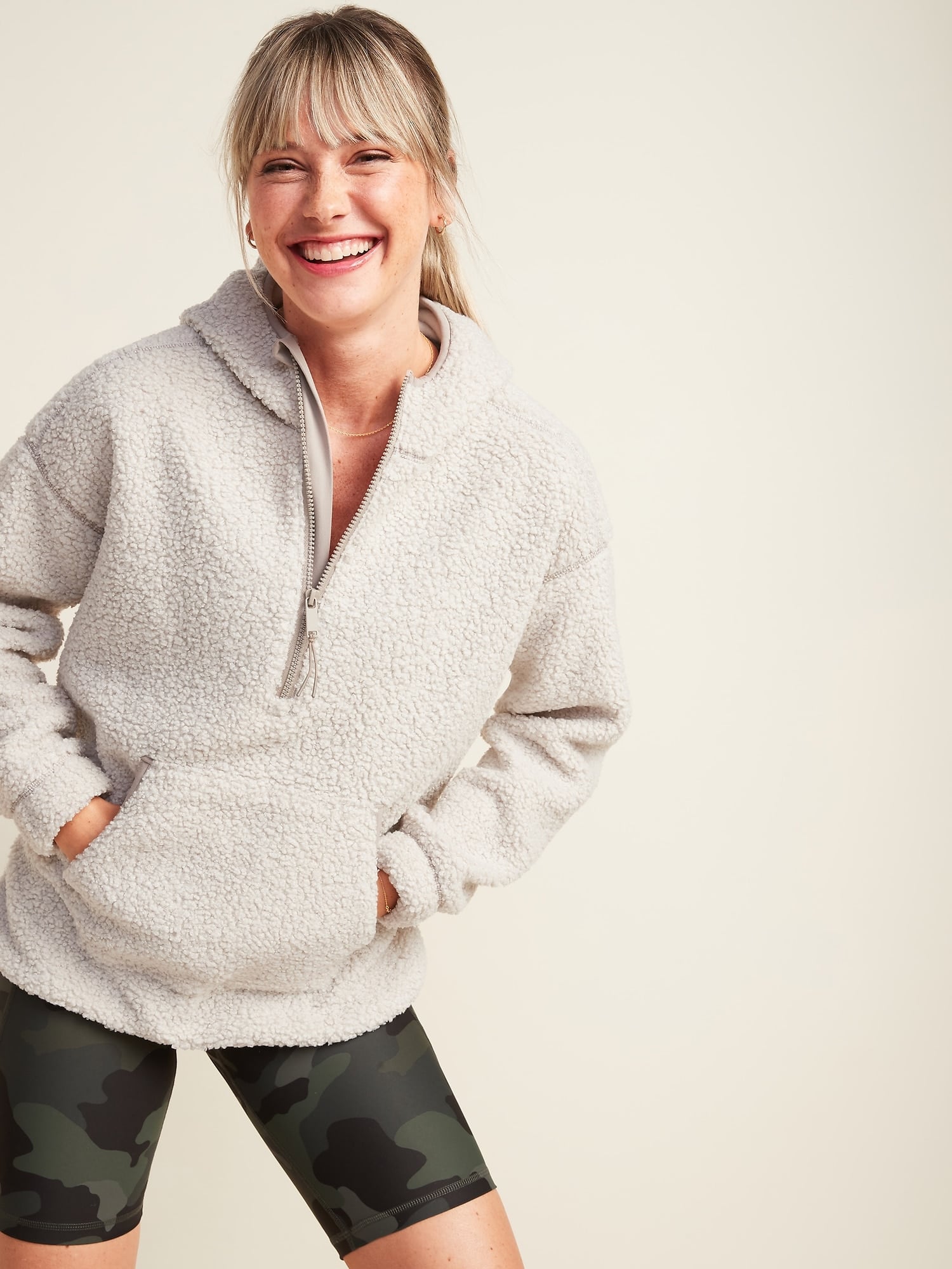 Old navy deals sherpa hoodie