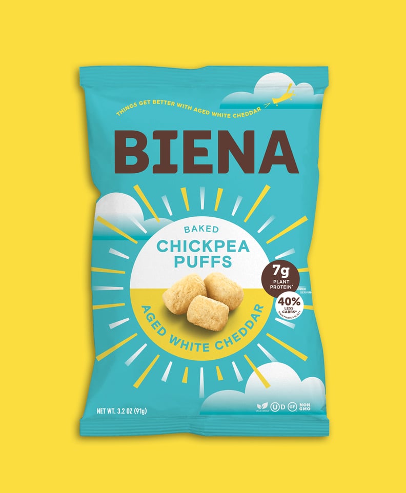 Biena Baked Chickpea Puffs in Aged White Cheddar