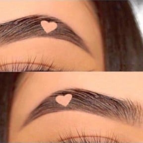 Heart Brows Instagram Trend