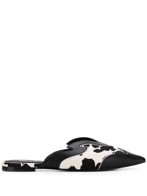 Ash Dido Cow Printed Mules