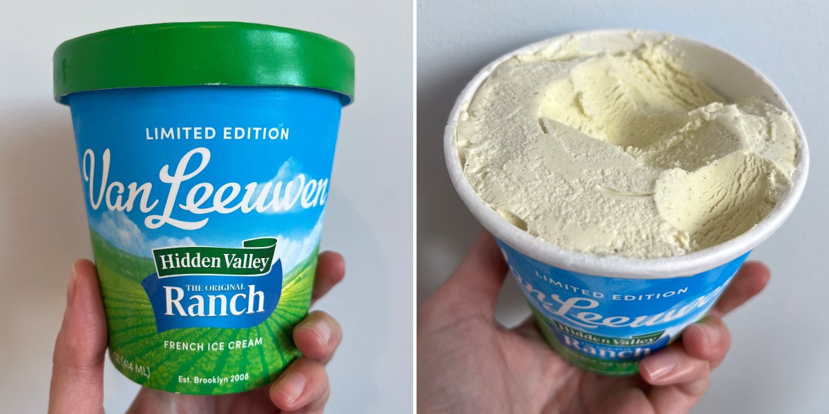 Van Leeuwen Hidden Valley Ranch Ice Cream Flavor Review POPSUGAR Food