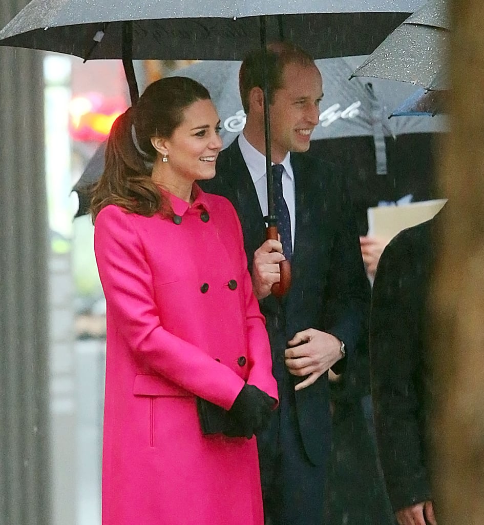 Kate and William smiled while greeting fans in NYC in December.