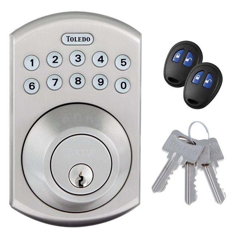 Toledo Fine Locks Electronic Stainless Steel Deadbolt with Remote Control